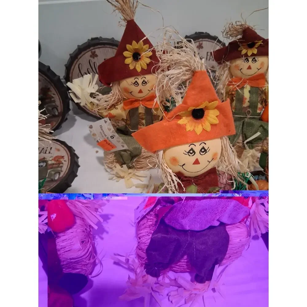 Huge 16pc Fall Autumn Decor Lot Scarecrow Truck Tractor Bottle Cap Signs Publix